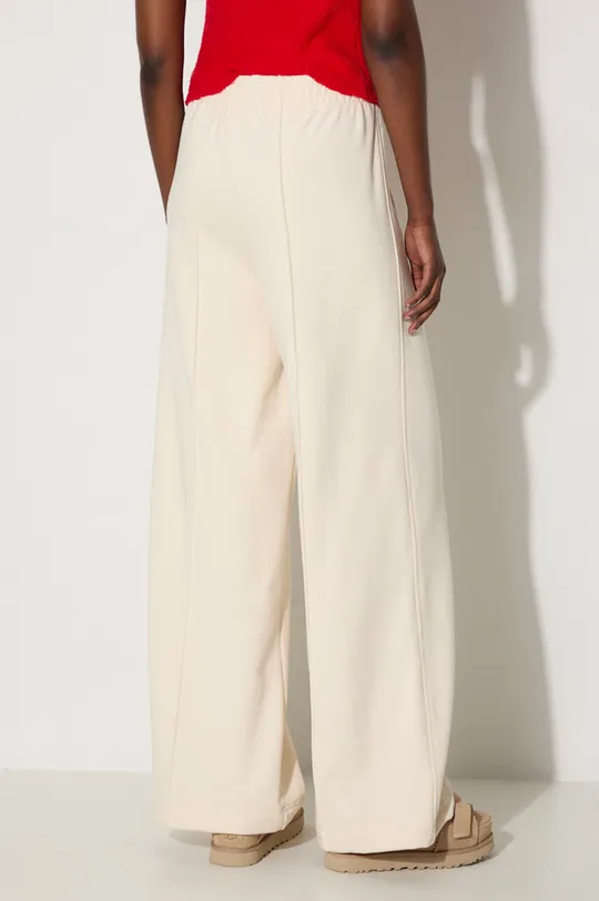 Odzież adidas Originals spodnie dresowe bawełniane Wide Leg Pant IZ0292 beżowy