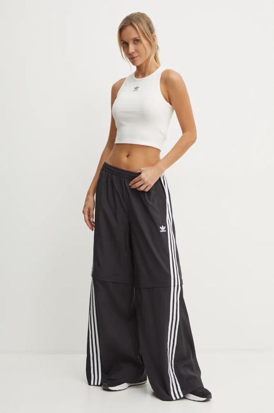 Tepláky adidas Originals Oversized Zip Off Track Pant černá JM9254