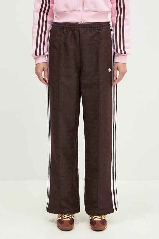 Kalhoty adidas Originals Oversized Monogram Track Pant JN8304 hnědá AW24