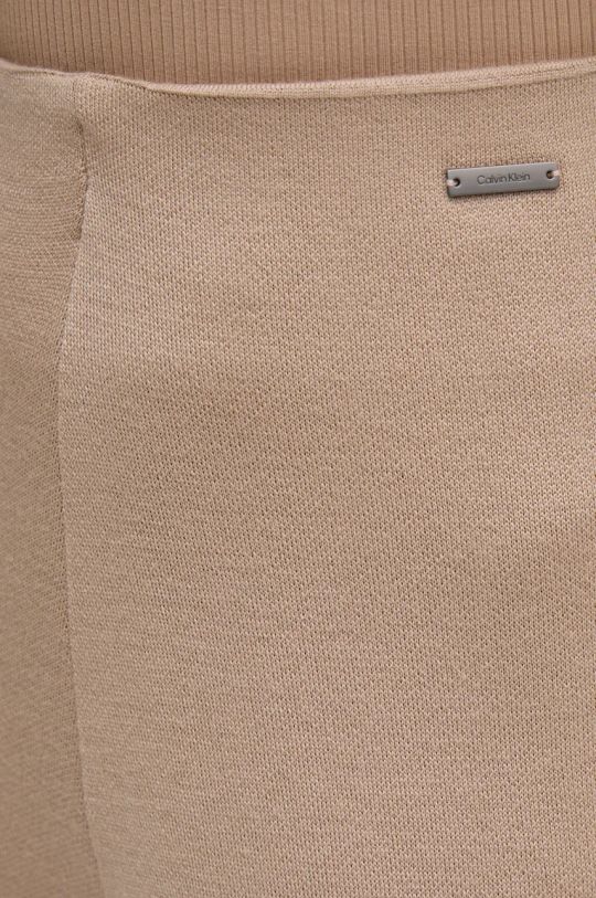 Calvin Klein pantaloni tuta in cotone beige K20K207680