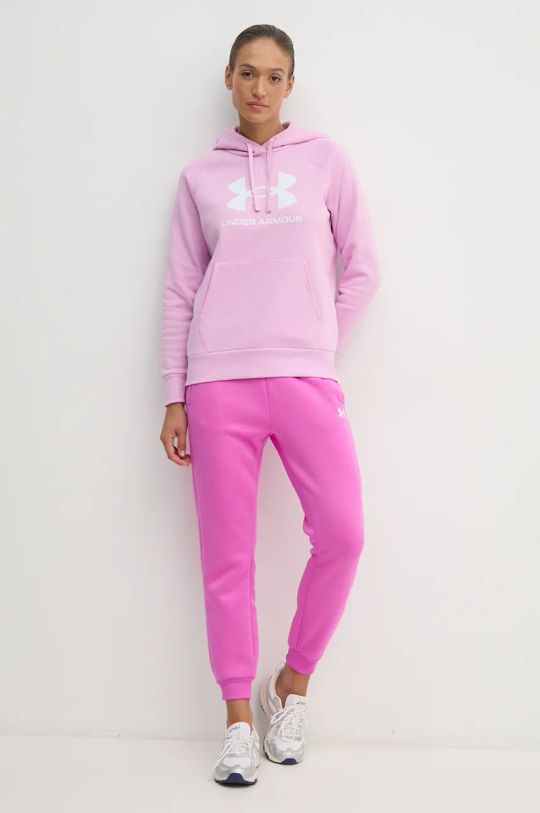 Under Armour pantaloni della tuta Armour Fleece 1386510 rosa AW24