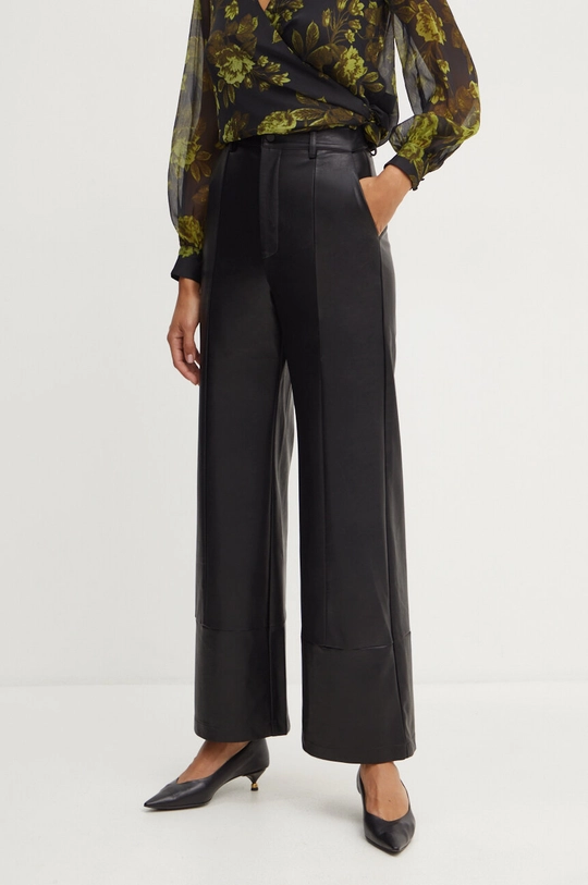 Bardot pantaloni MARLOWE alta nero 58936PB