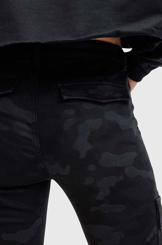 AllSaints pantaloni DURAN CAMO CARGO nero W065EB