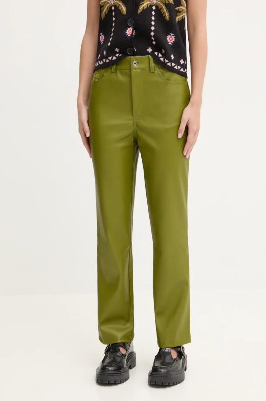 Never Fully Dressed pantaloni drept verde NFDTR328