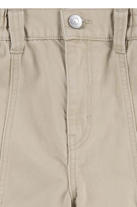 Detské bavlnené nohavice Levi's TWILL '94 BAGGY WIDE LEG béžová 4EL019