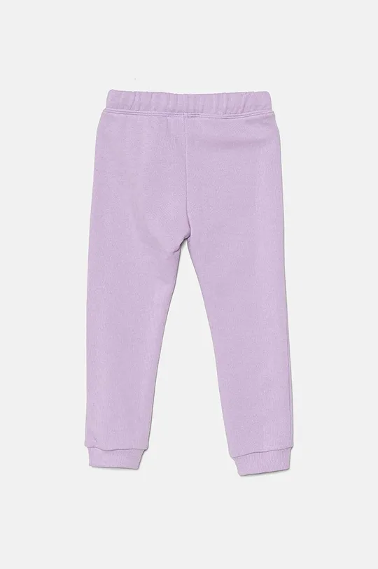 United Colors of Benetton pantaloni de trening din bumbac pentru copii 3J70GF01N.G.P.Seasonal violet AW24