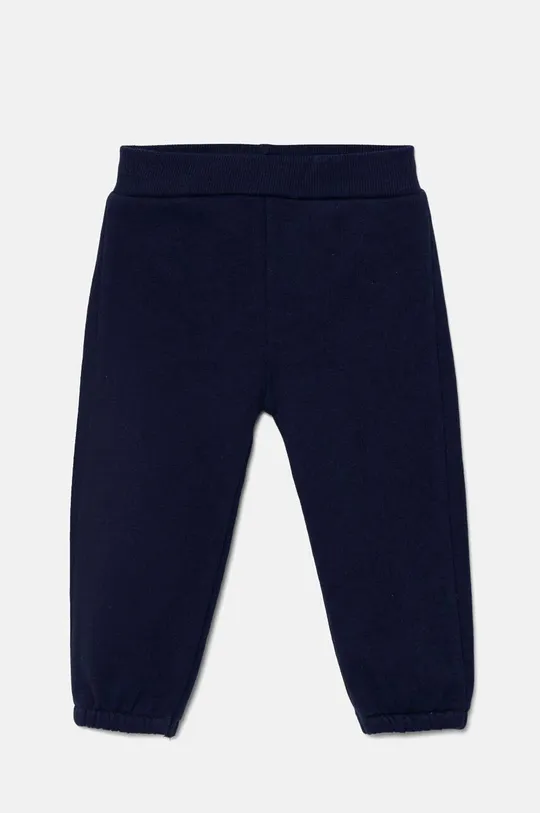 United Colors of Benetton pantaloni tuta in cotone neonati 3J70AF01T.W.Seasonal blu navy AW24