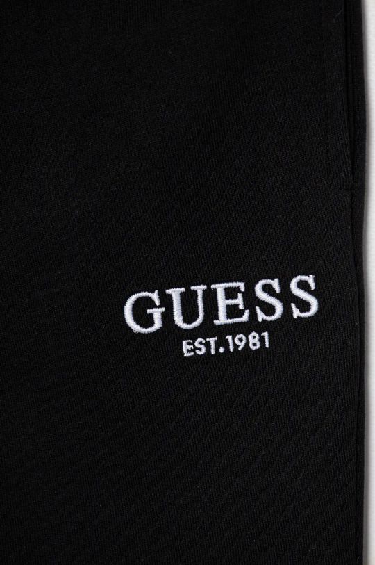 Dievča Detské bavlnené tepláky Guess J4BQ17.KAV33.9BYH čierna