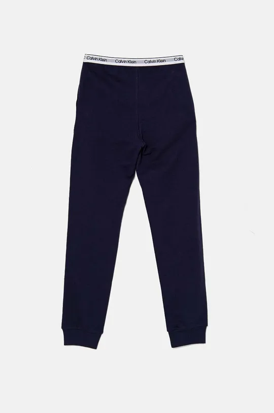 Дитячі бавовняні штани Calvin Klein Underwear KK0KK00110.9BYH темно-синій AW24
