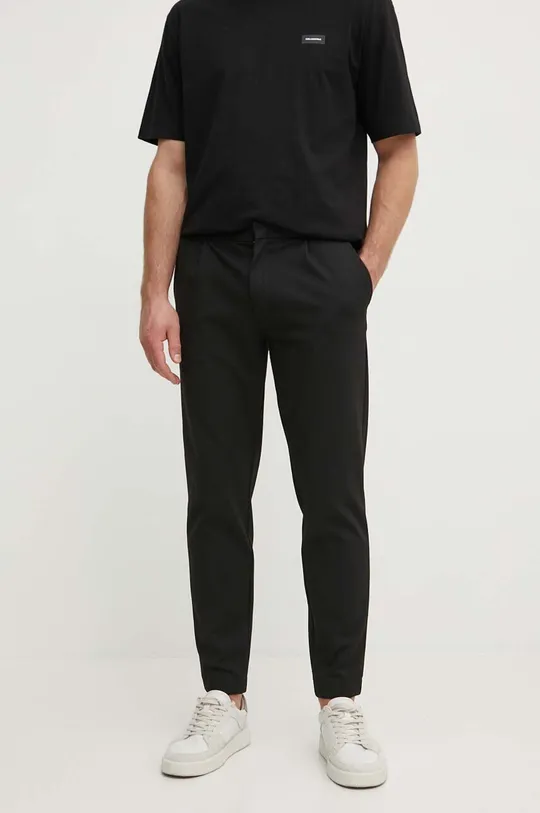 μαύρο Παντελόνι Calvin Klein Ανδρικά