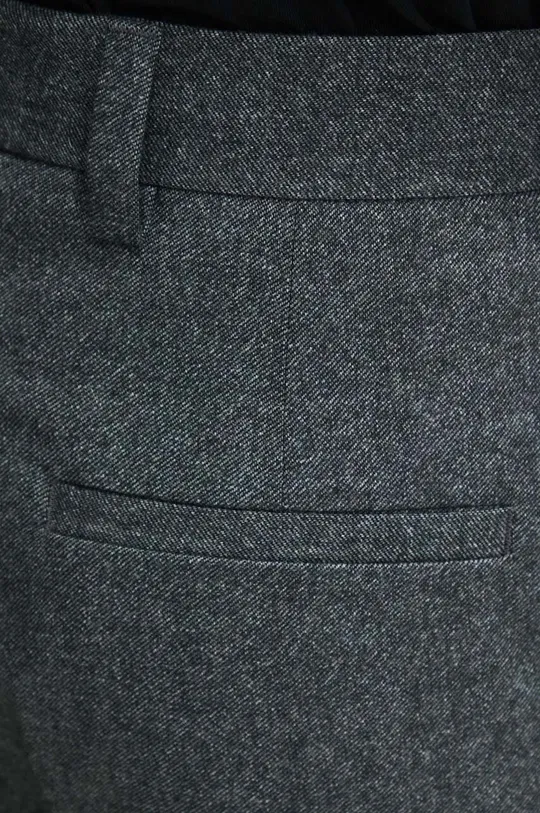 szary HUGO spodnie z domieszką wełny