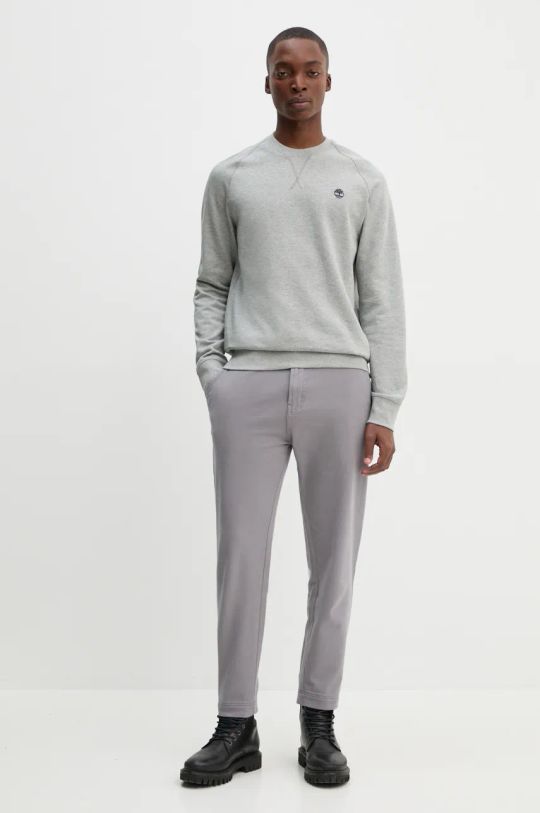 HUGO pantaloni in cotone grigio 50525176