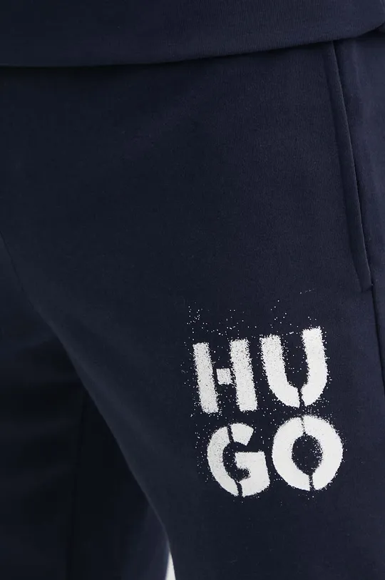 granatowy HUGO spodnie lounge