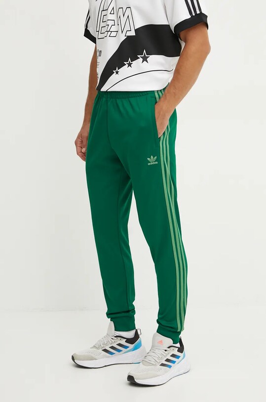 Спортивные штаны adidas Originals Adicolor Classics цвет зелёный с ...