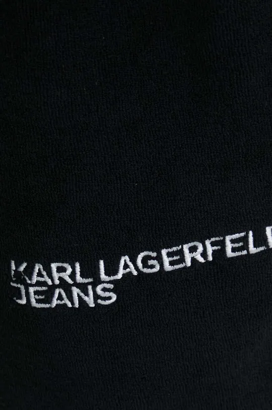 μαύρο Βαμβακερό παντελόνι Karl Lagerfeld Jeans