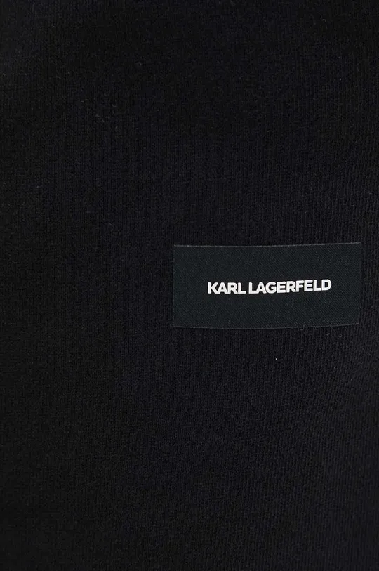 μαύρο Βαμβακερό παντελόνι Karl Lagerfeld