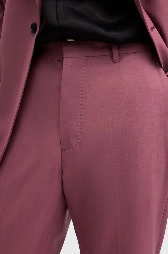 AllSaints spodnie z wełną AURA Materiał główny: 58 % Poliester, 39 % Wełna, 3 % Elastan, Podszewka: 100 % Bawełna