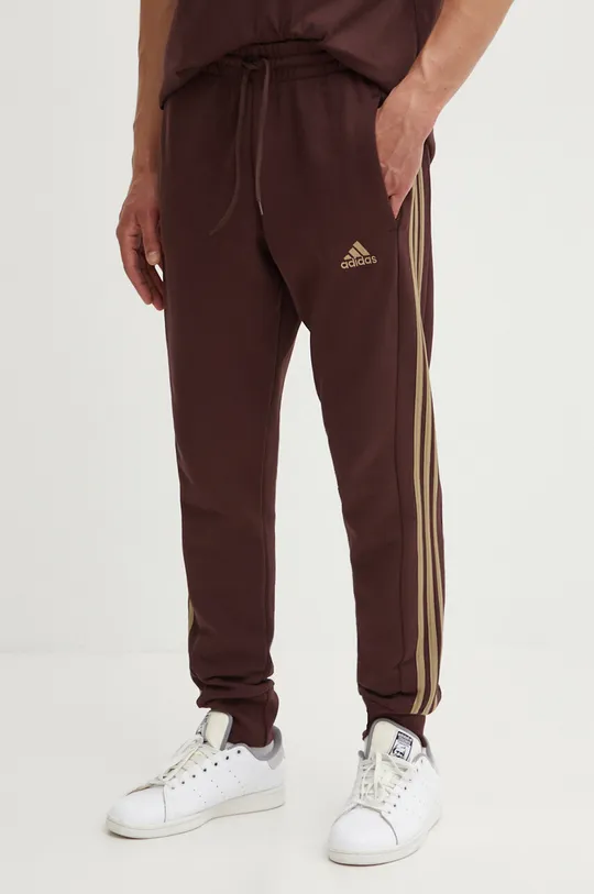 marrone adidas pantaloni da jogging in cotone Essentials Uomo