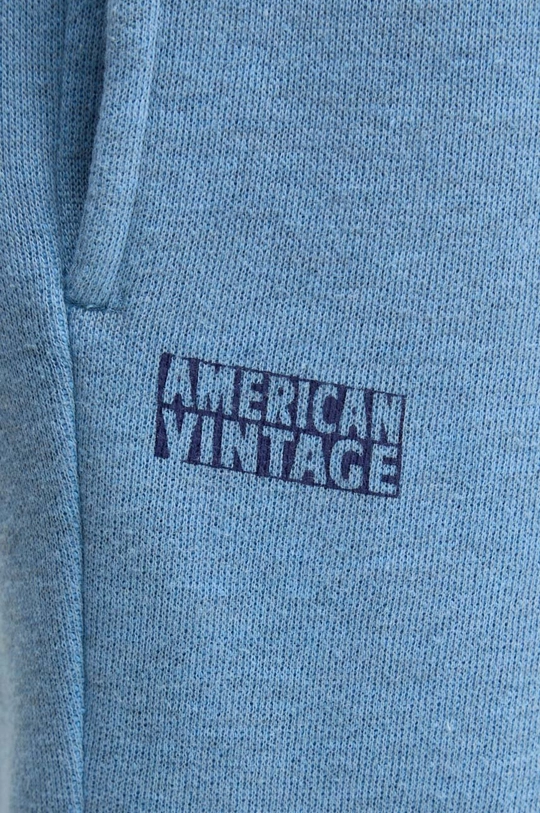 American Vintage pantaloni della tuta blu MDOV05AH24