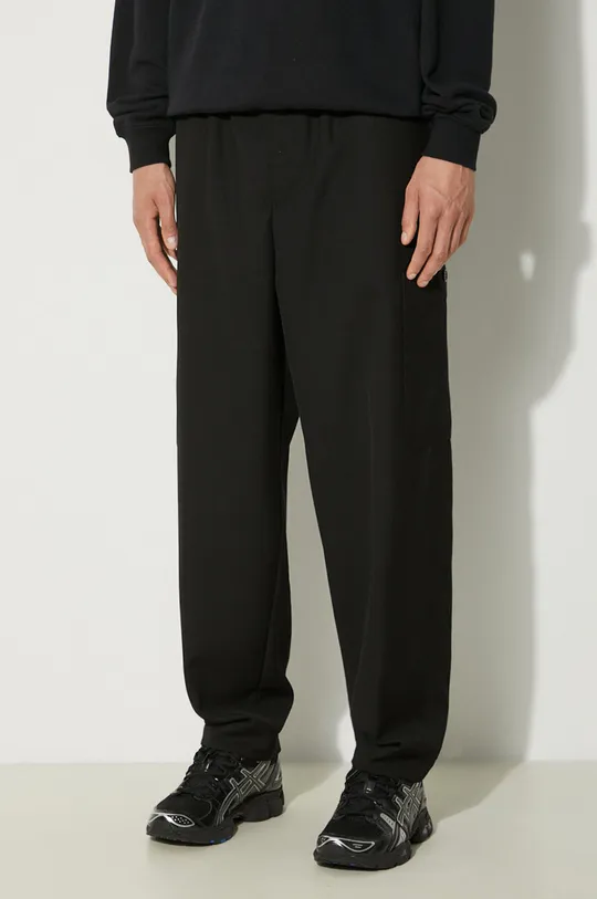 negru Kenzo pantaloni de lana Cargo Jogpant