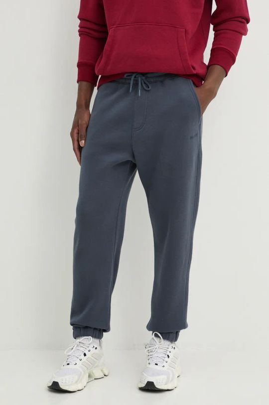 Hollister Co. pantaloni de trening tricotaj bleumarin KI334.4053.200