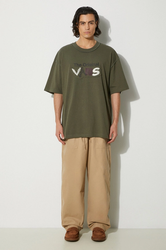 Vans pantaloni in cotone Premium Classics LX Easy Trouser VN000GZ2SQ71 beige AW24