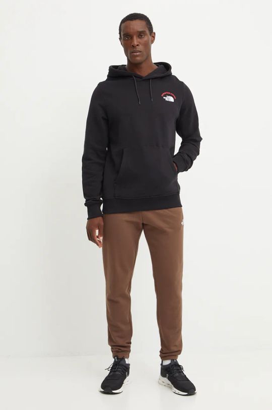 The North Face spodnie dresowe bawełniane Zumu Jogger NF0A87DE1OI1 brązowy AW24