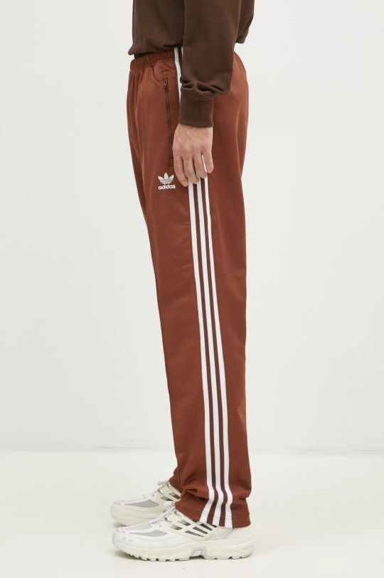 adidas Originals spodnie dresowe Beckenbauer Track Pants IY9877 brązowy AW24