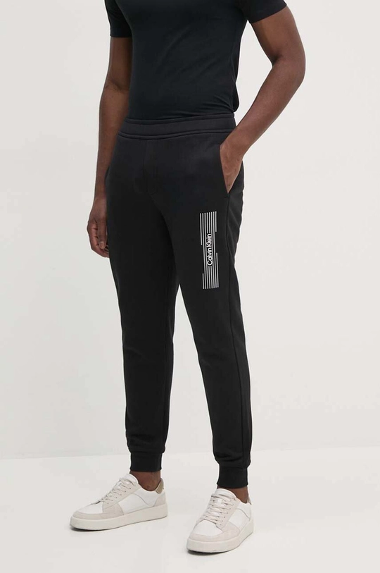 Calvin Klein pantaloni de trening tricotaj negru K10K113922