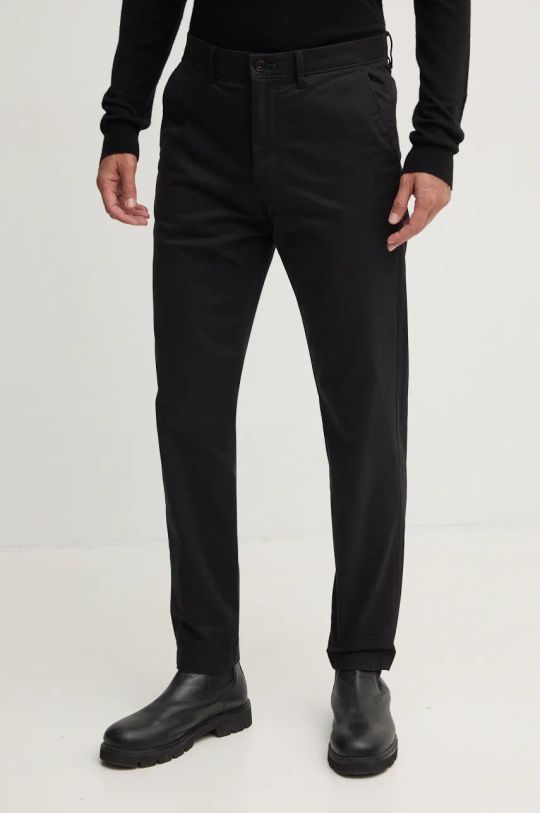 Tommy Hilfiger pantaloni drept negru MW0MW36708