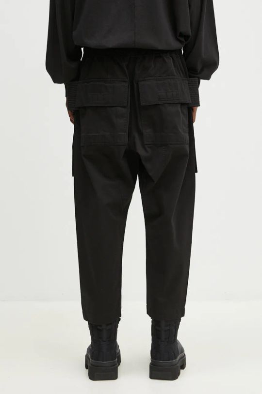 Clothing Rick Owens cotton trousers Creatch Cargo Cropped Drawstring DU02D2371.TW black