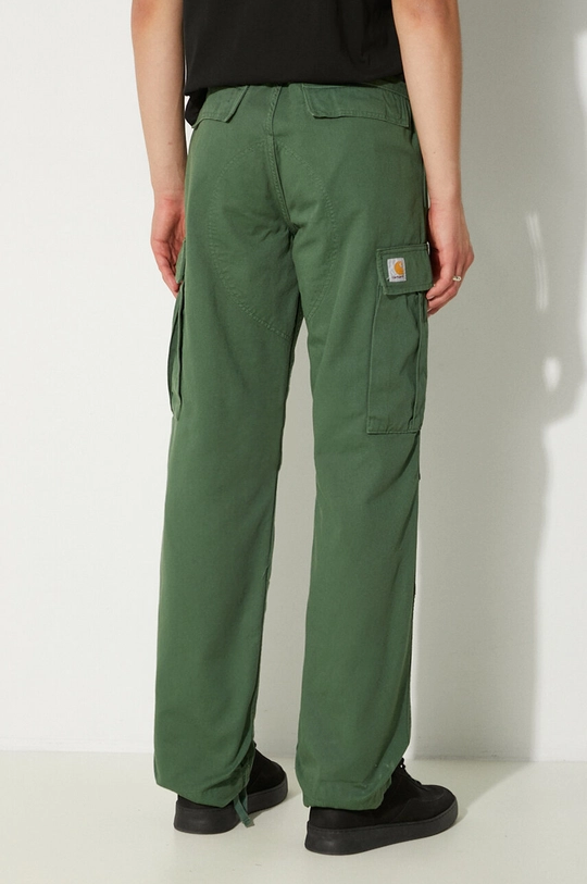 Βαμβακερό παντελόνι Carhartt WIP Regular Cargo Pant I030475.29NGD πράσινο AW24