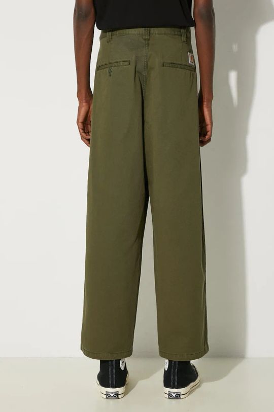 Abbigliamento Carhartt WIP pantaloni in cotone Merrick Pant I033759.66606 verde