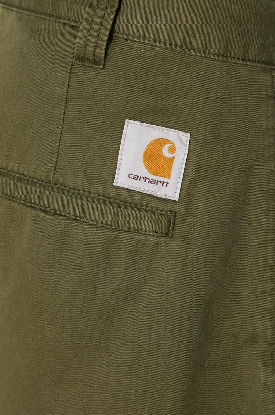 Bavlněné kalhoty Carhartt WIP Merrick Pant zelená I033759.66606