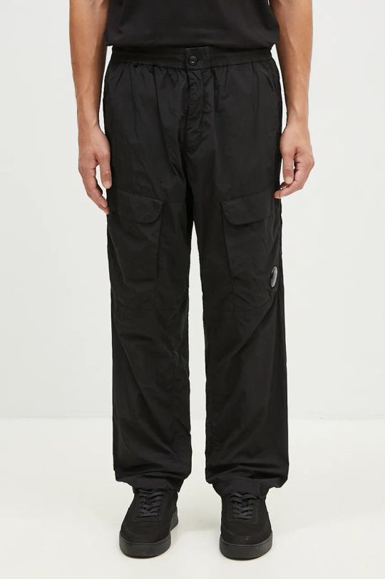 Nohavice C.P. Company Chrome-R Loose Cargo Pants jednoduchý čierna 17CMPA093A005904G