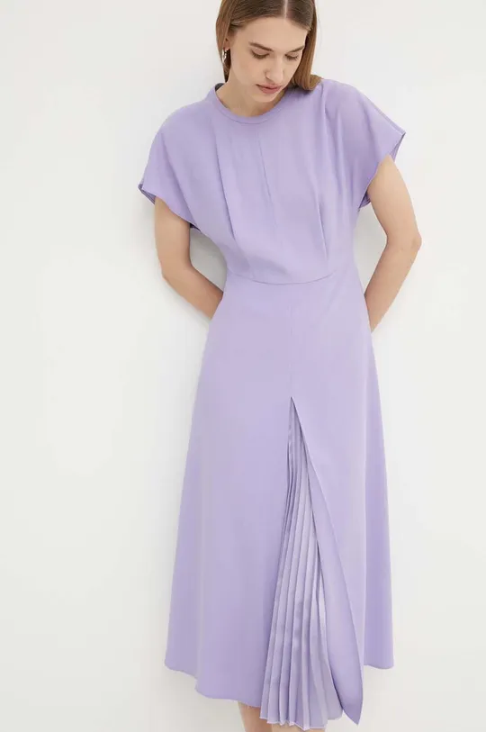 vijolična Obleka BOSS Ženski