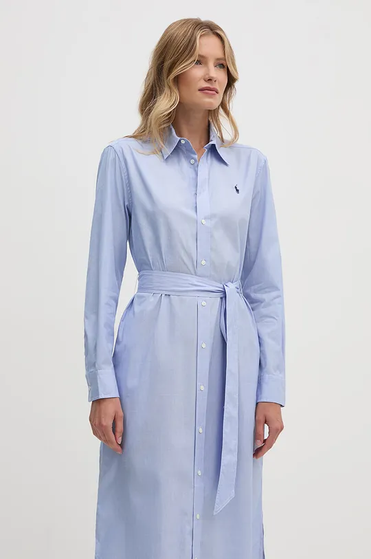 Бавовняна сукня Polo Ralph Lauren блакитний 211944009