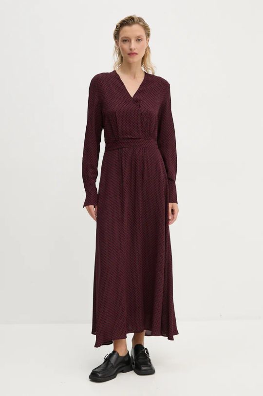 Marc O'Polo rochie maxi burgundia 409098321495