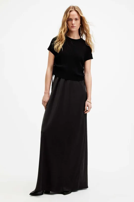 μαύρο Φόρεμα και πουλόβερ AllSaints HAYES DRESS Γυναικεία