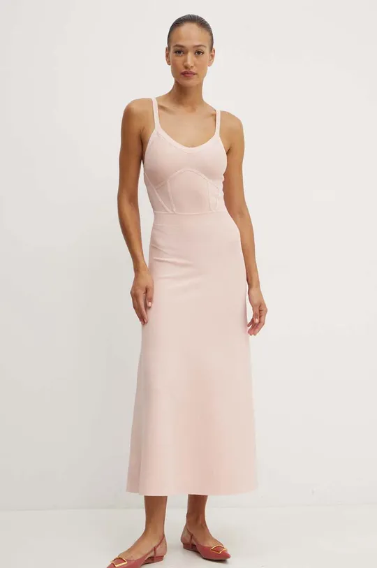 Φόρεμα Karl Lagerfeld ροζ