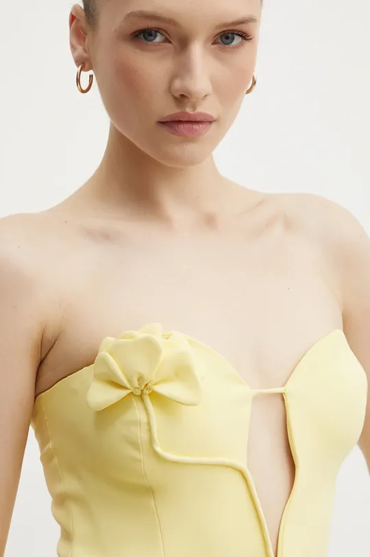 giallo Bardot vestito ELENI