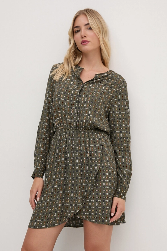 Pepe Jeans rochie PERNICIA mini verde PL953622