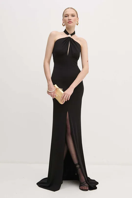Платье Elisabetta Franchi maxi чёрный AB71747E2