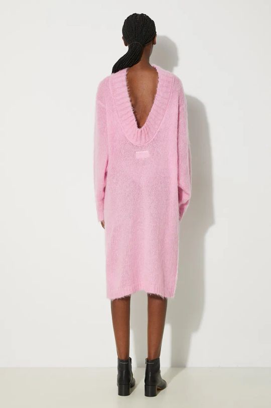 MM6 Maison Margiela wool blend dress S52DD0045.M13038 pink