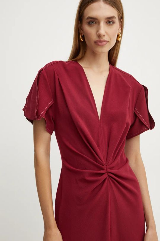 Victoria Beckham vestito in lana rosso 1424WDR005195C