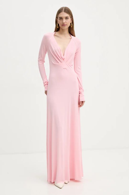 Šaty Victoria Beckham maxi růžová 1424WDR005950A