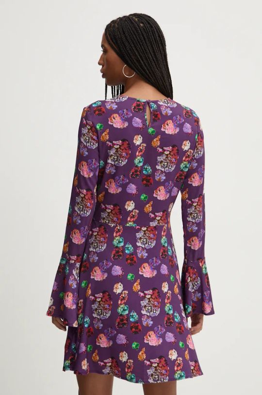 Îmbrăcăminte Desigual rochie FLOWER SCRIBB 24WWVW16 violet