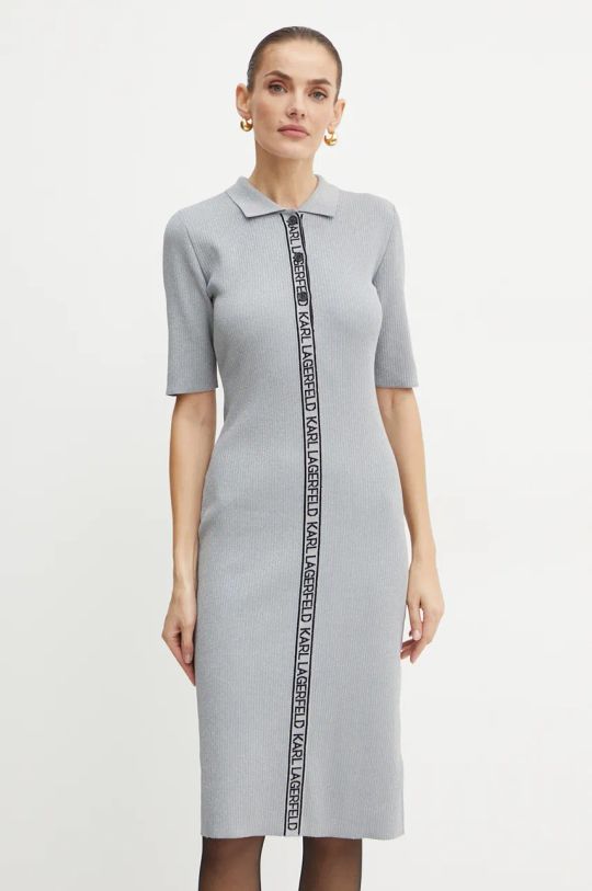 Karl Lagerfeld rochie 246W1325 gri AW24