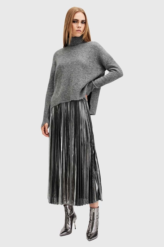 AllSaints vestito e maglione SPARK DRESS midi grigio W082DB