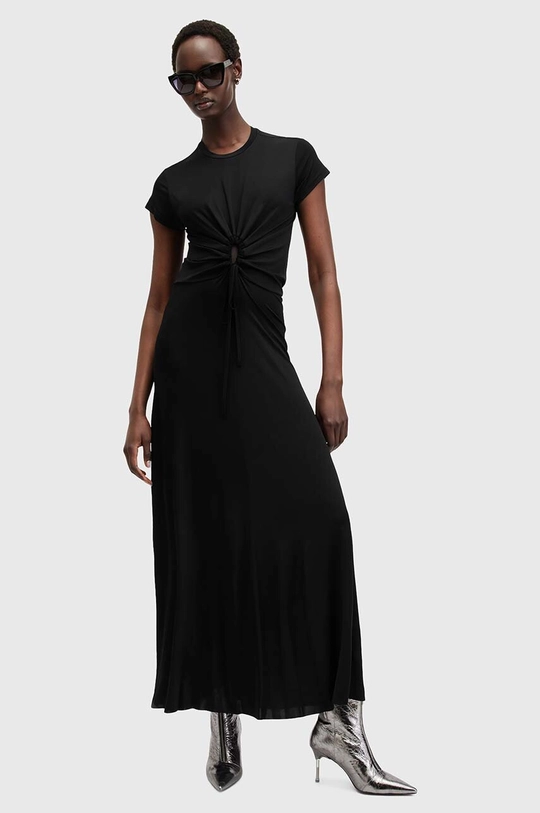 Šaty AllSaints XYLIA DRESS maxi černá W095DB